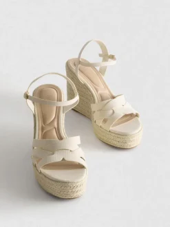 Sandalias de cuña tipo alpargata