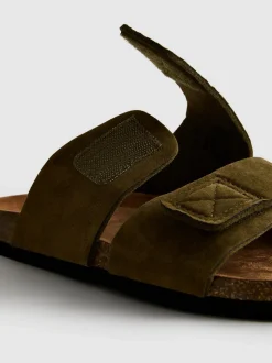 Sandalias de suela gruesa con dos tiras