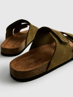 Sandalias de suela gruesa con dos tiras