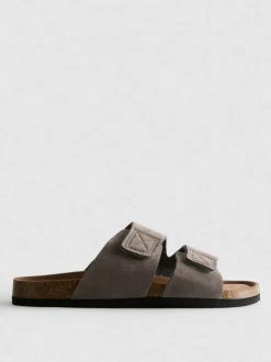 Sandalias de suela gruesa con dos tiras