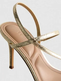 Sandalias de tacón de diseño minimalista