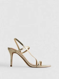 Sandalias de tacón de diseño minimalista