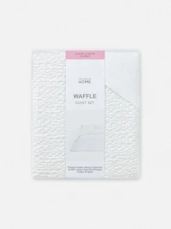 Set de funda nórdica gofrada para cama doble