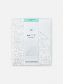 Set de funda nórdica king size con textura gofrada