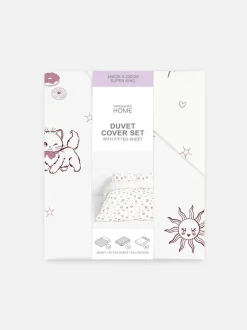 Set de ropa de cama superking con motivos de gatos