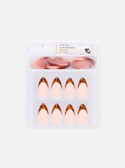 Set de uñas postizas brillantes y puntiagudas PS…