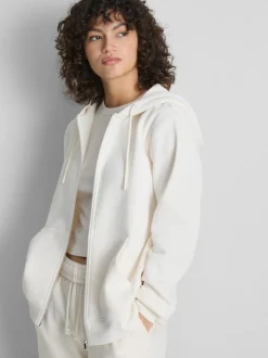 Sudadera básica con capucha en mezcla de algodón