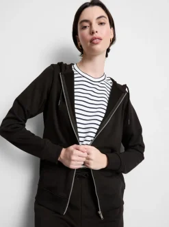 Sudadera clásica con capucha en mezcla de algodón