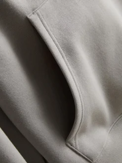 Sudadera con capucha estampada en mezcla de algodón
