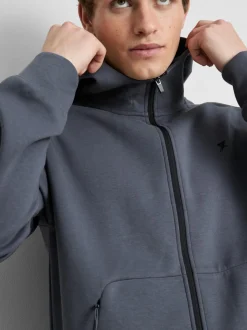 Sudadera con capucha y cremallera para el gimnasio