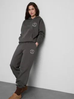 Sudadera con capucha y gráfico en mezcla de algodón