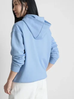 Sudadera con capucha y gráfico en mezcla de algodón
