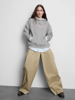 Sudadera con capucha y gráfico en mezcla de algodón
