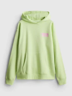 Sudadera con capucha y gráfico en mezcla de algodón