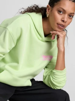 Sudadera con capucha y gráfico en mezcla de algodón