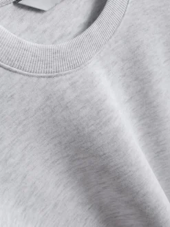 Sudadera con cuello redondo en mezcla de algodón