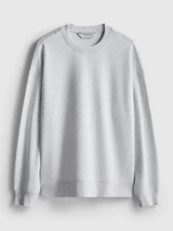 Sudadera con cuello redondo en mezcla de algodón