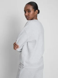 Sudadera con cuello redondo en mezcla de algodón