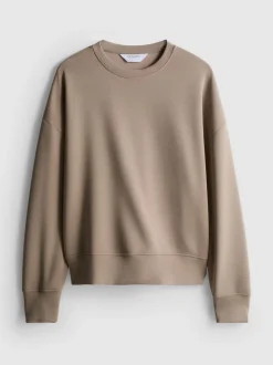 Sudadera de cuello redondo en mezcla de modal