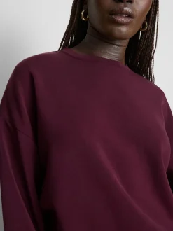 Sudadera de cuello redondo en mezcla de modal