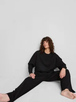 Sudadera de cuello redondo en mezcla de modal