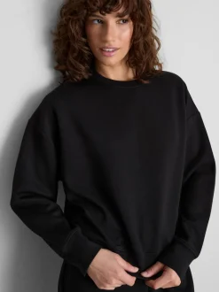 Sudadera de cuello redondo en mezcla de modal