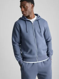 Sudadera extragrande con capucha y cremallera