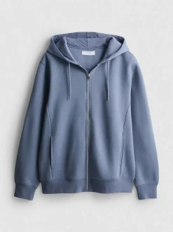 Sudadera extragrande con capucha y cremallera