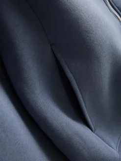 Sudadera extragrande con capucha y cremallera
