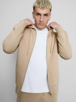 Sudadera extragrande con capucha y cremallera