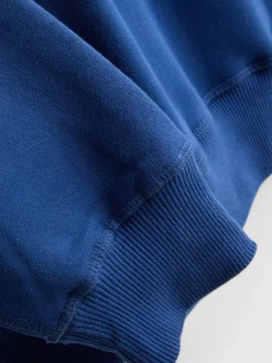 Sudadera extragrande de algodón con cuello redondo