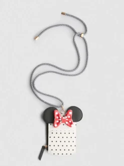 Tarjetero con cordón de Minnie Mouse de Disney