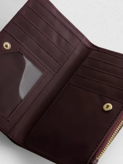 Tarjetero de piel sintética efecto serpiente