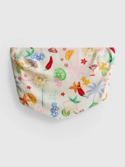 The Primark Scene | Top bandeau curvado estampado