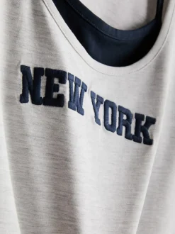 The Primark Scene | Top de doble capa con eslogan
