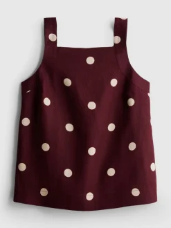 Top de lino evasé con tirantes anchos de The Edit