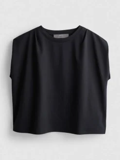 Top holgado sin mangas tipo sudadera