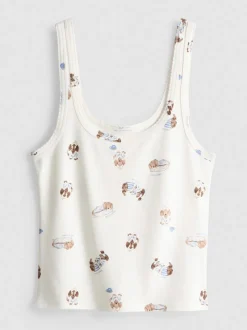 Top sin mangas con perritos de Love To Lounge