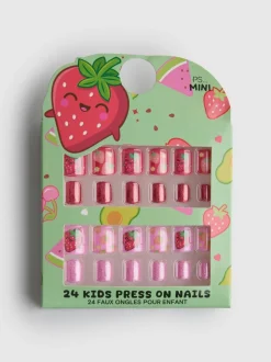 Uñas postizas a presión con frutas de PS… Mini