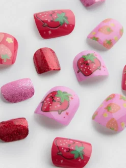 Uñas postizas a presión con frutas de PS… Mini