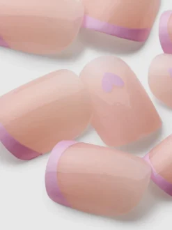 Uñas postizas cuadradas brillantes de PS…