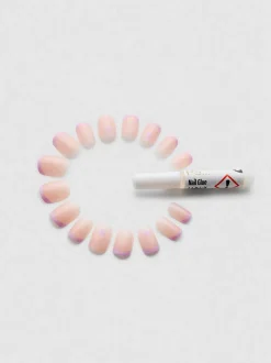 Uñas postizas cuadradas brillantes de PS…