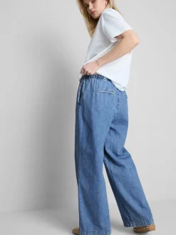 Vaqueros estilo jogger de talle medio