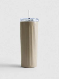 Vaso acanalado para bebidas heladas