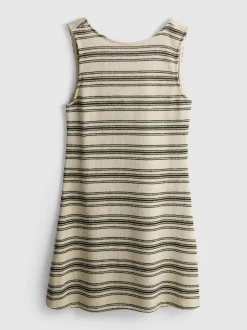 Vestido corto de punto acampanado