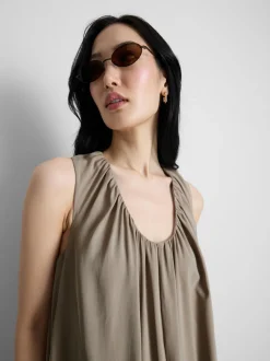 Vestido largo trapezoidal de The Edit