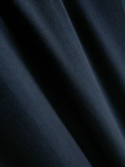Vestido midi de canalé con sujetador incorporado