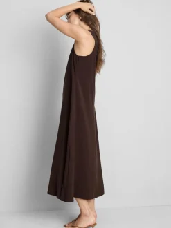 Vestido midi recto