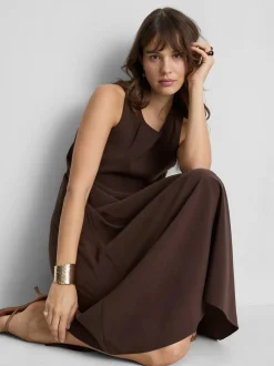 Vestido midi recto