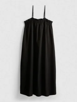 Vestido midi recto de sirsaca